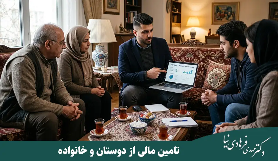 روش های تامین مالی استارتاپ ها؛ از سرمایه شخصی تا جذب سرمایه گذار 2 تامین مالی از دوستان و خانواده از روش های تامین مالی استارتاپ ها