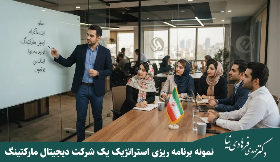 دکتر مهدی فرهادی نیا 34 نمونه برنامه ریزی استراتژیک یک شرکت دیجیتال مارکتینگ